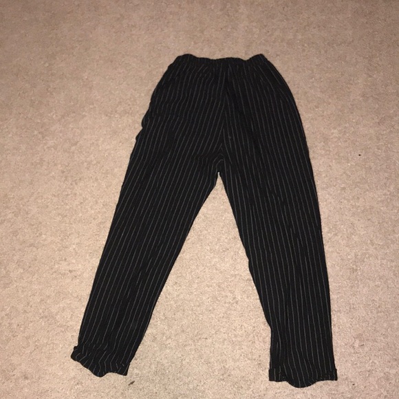 forever 21 black and white striped pants - Picture 2 of 4